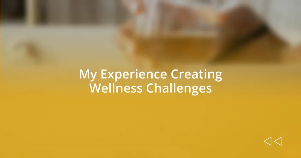 My Experience Creating Wellness Challenges